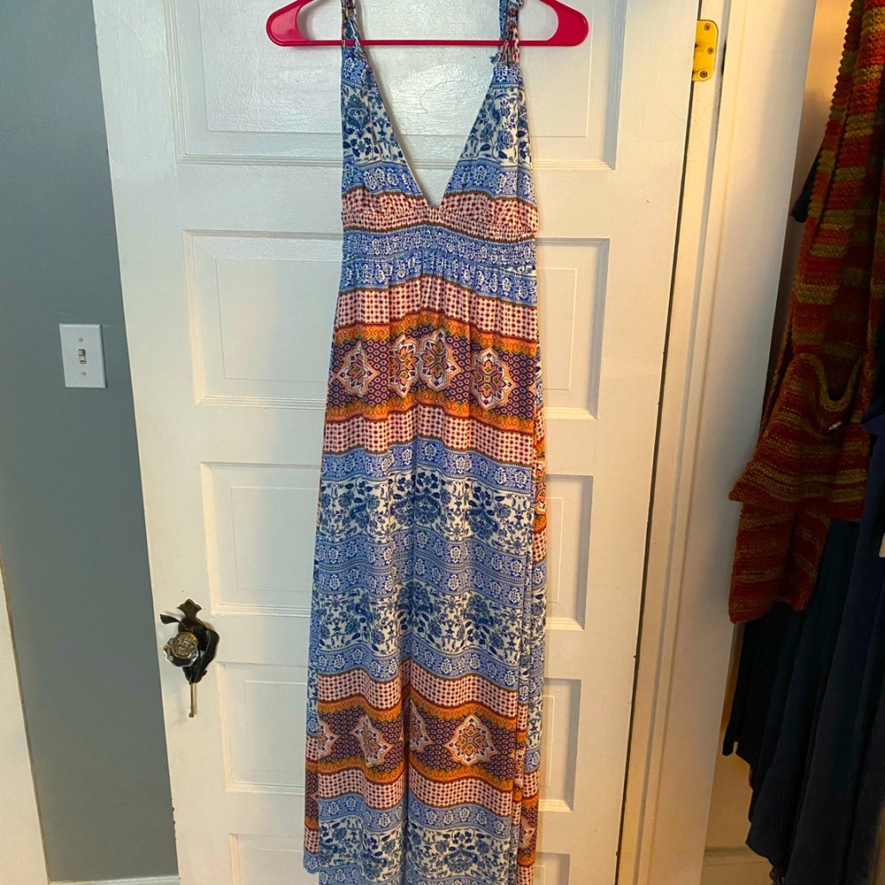 Pink Owl maxi backless dress